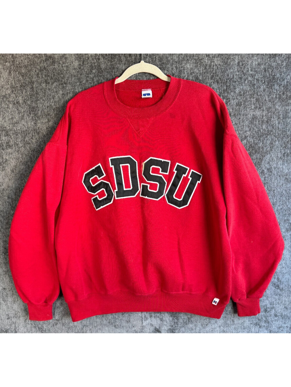 Vintage Russell Athletic SDSU Crewneck Sweatshirt Mens XL Red San Diego State
